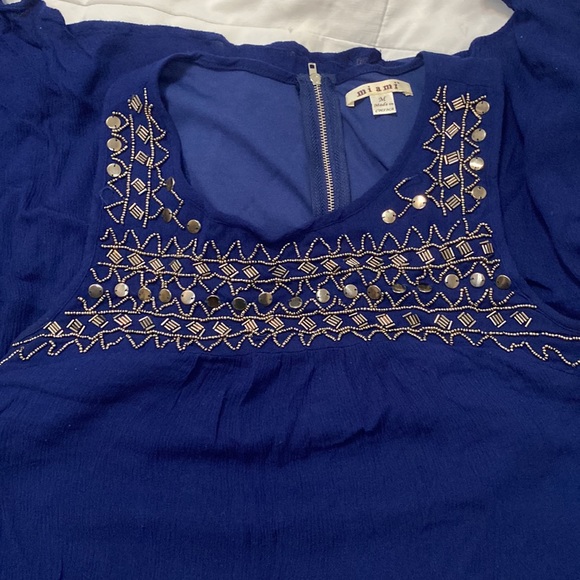 Embellished Navy Blue Dress 💕 - Picture 2 of 4